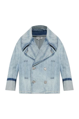 Double-Breasted Denim Jacket