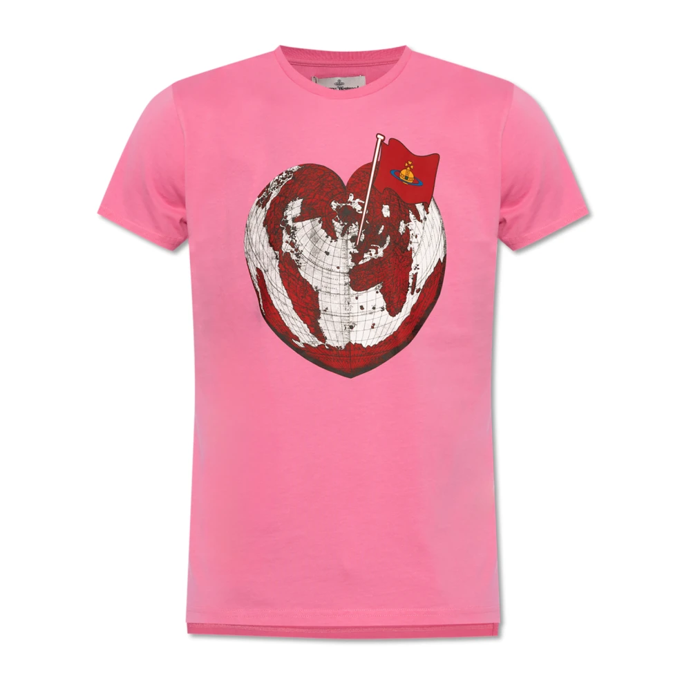 Vivienne Westwood Bedrukt T-shirt Pink Heren