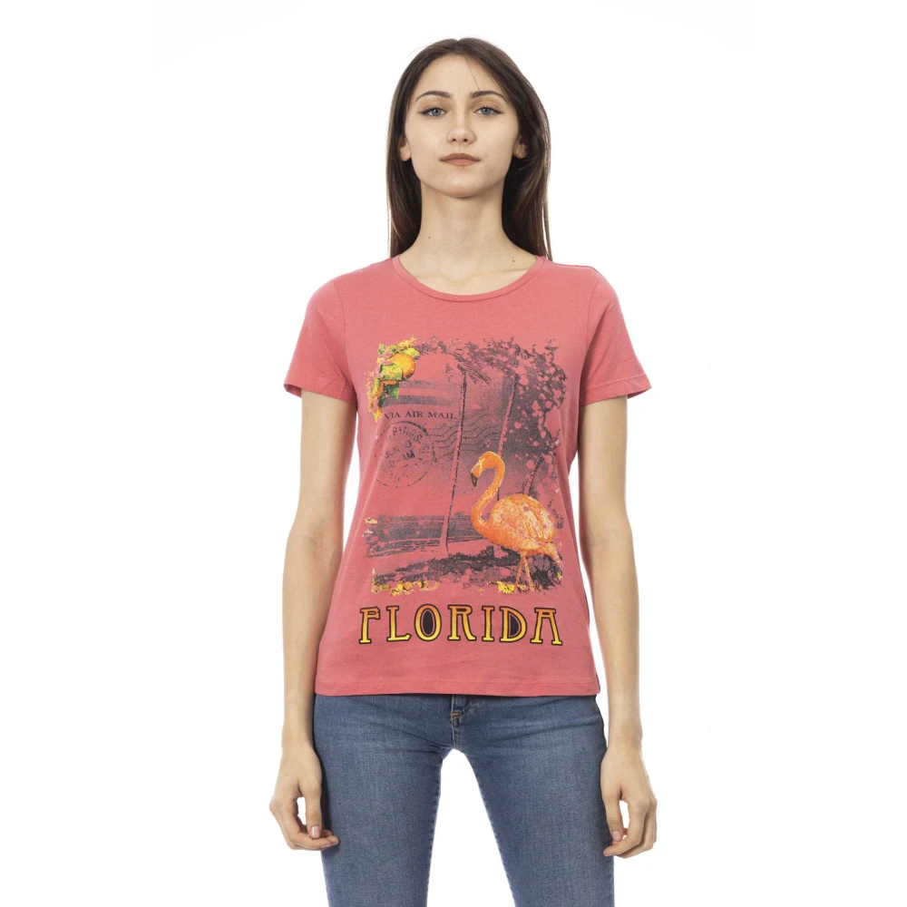 Trussardi Donna Rosa Top, L, New,