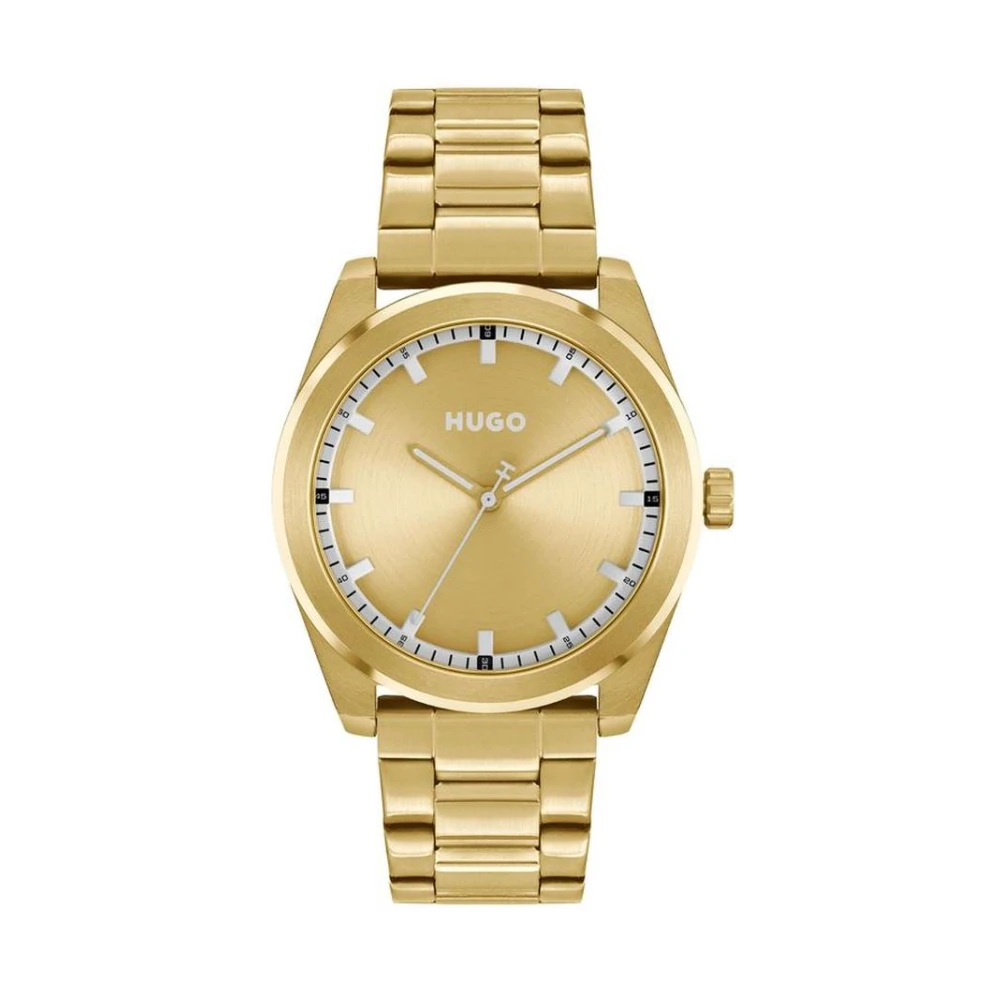 Hugo Men's Yellow Stainless Steel Dress Watch