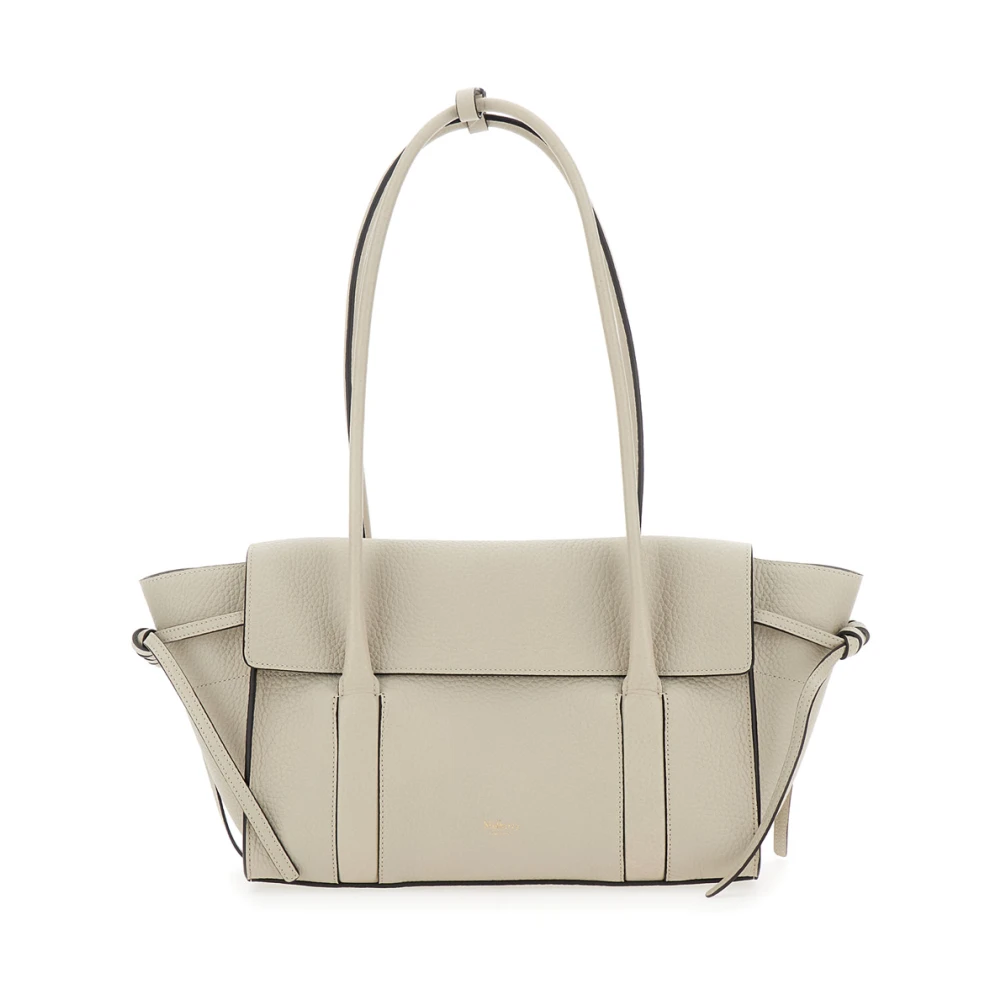 Mulberry Grijze Schoudertas met Gelamineerd Logo Gray Dames