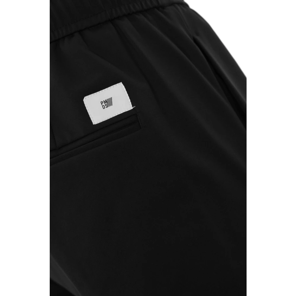 Pmds Zwarte technische stof herenbroek Black Heren