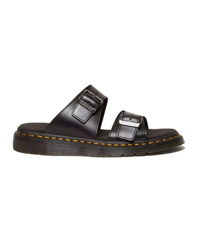 sandales-slides-josef-en-cuir-a-boucle