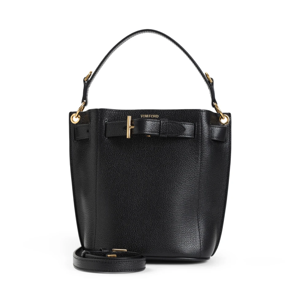 Tom Ford Zwarte Schoudertas Elegante Chic Stijl Black Dames