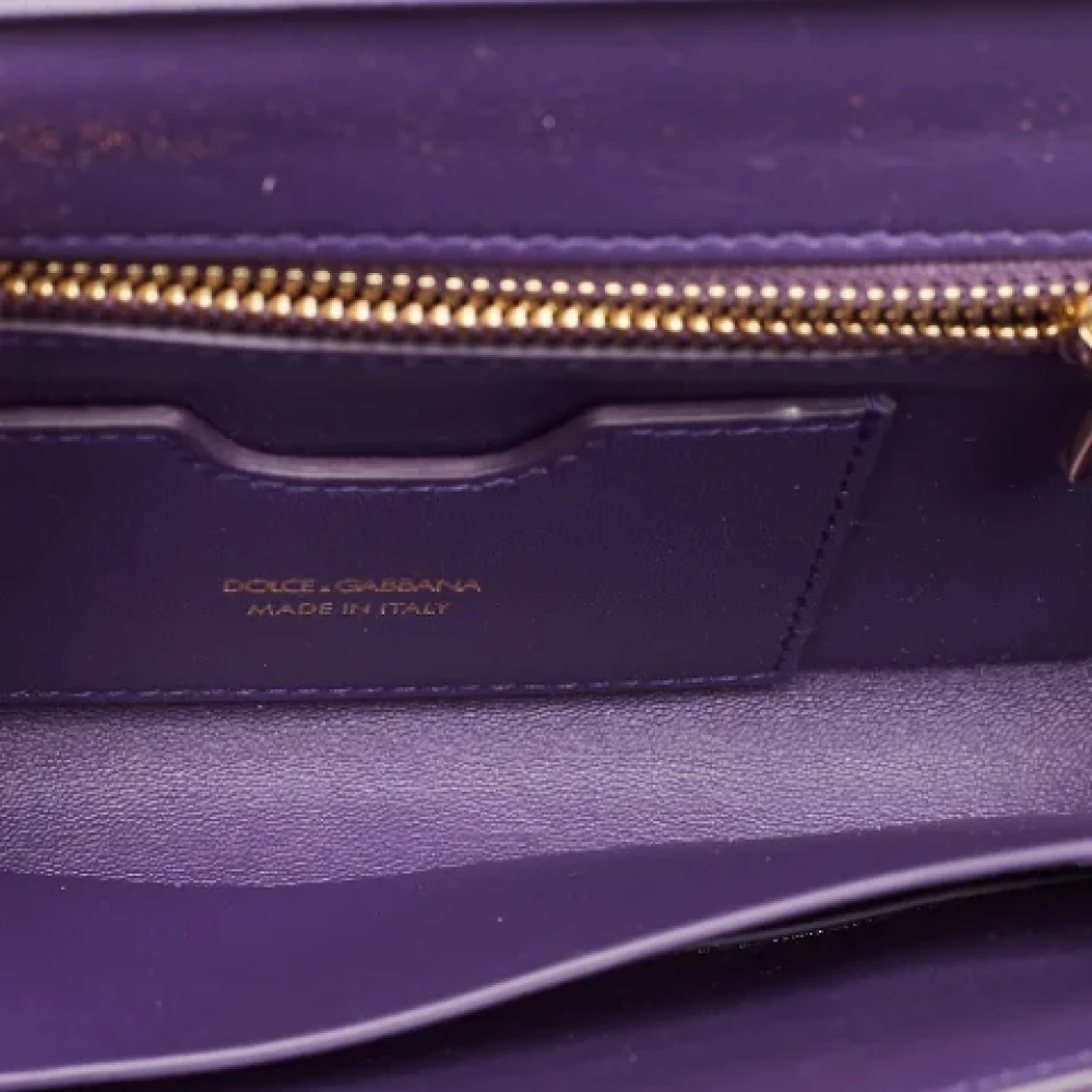Dolce & Gabbana Pre-owned Fabric shoulder-bags Purple Dames