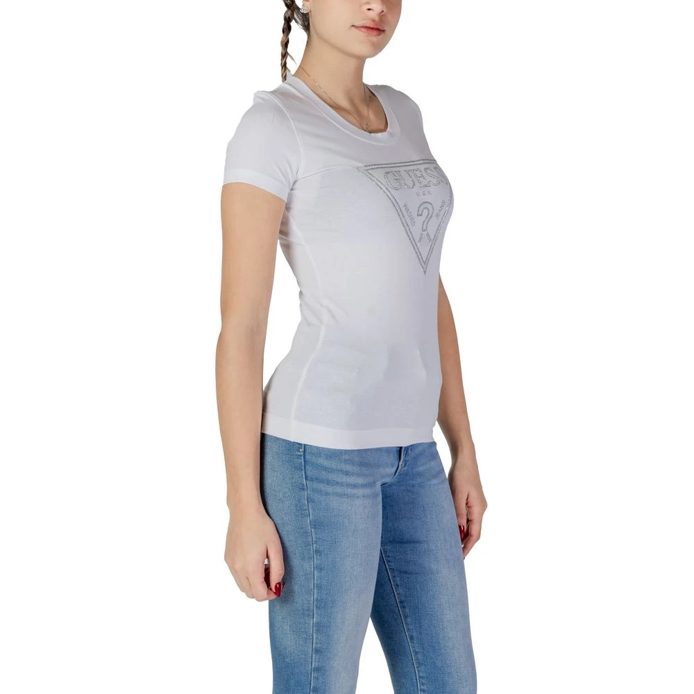Guess Witte Katoenen Tops & T-Shirt White Dames