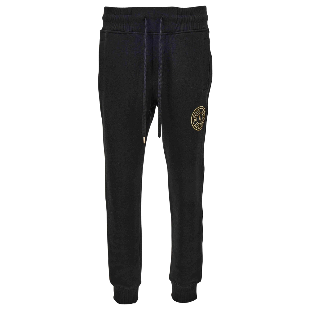 Versace Jeans Couture Zwarte Broek Aw24 Stijlvol Black Heren