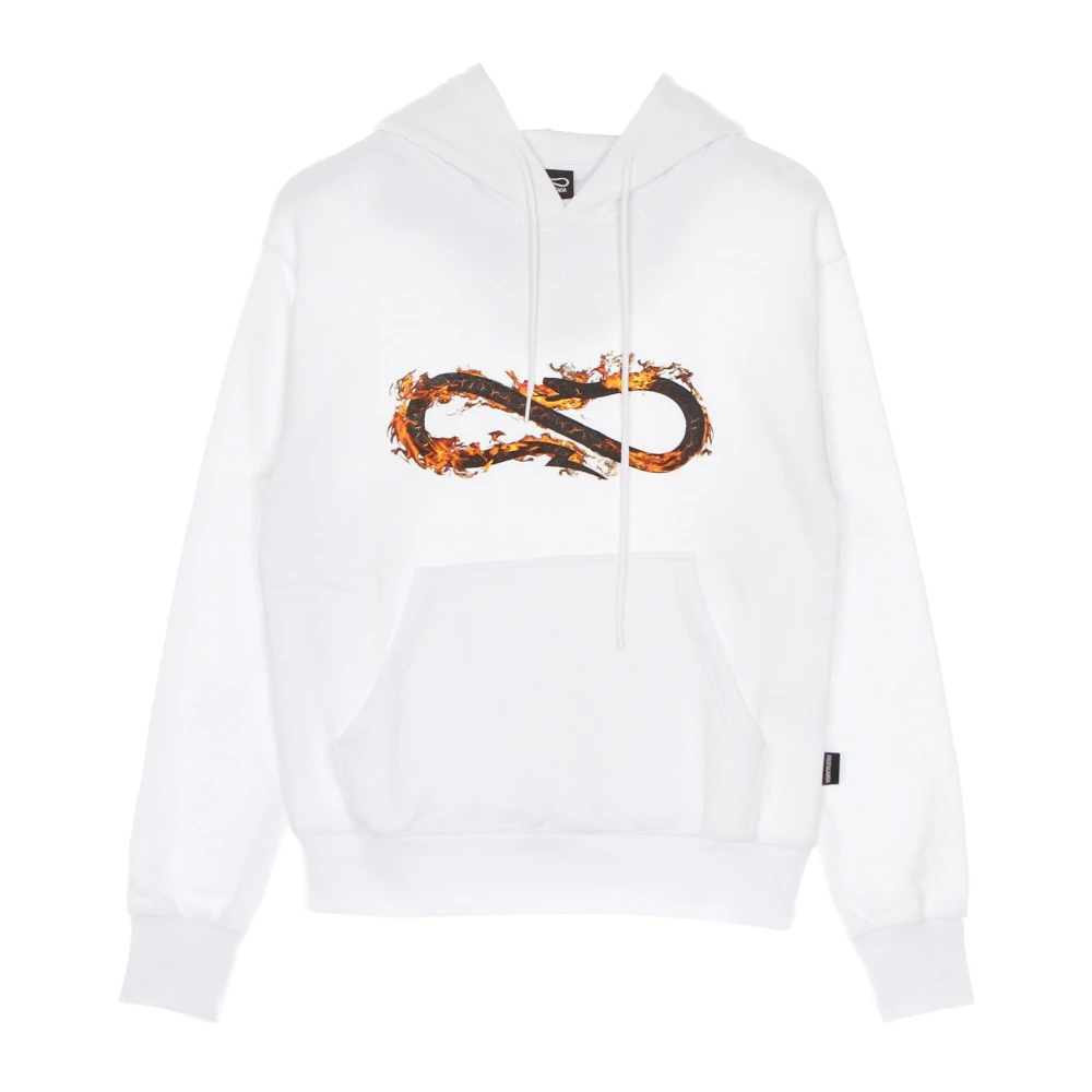 Propaganda Witte Fire Logo Hoodie White Heren