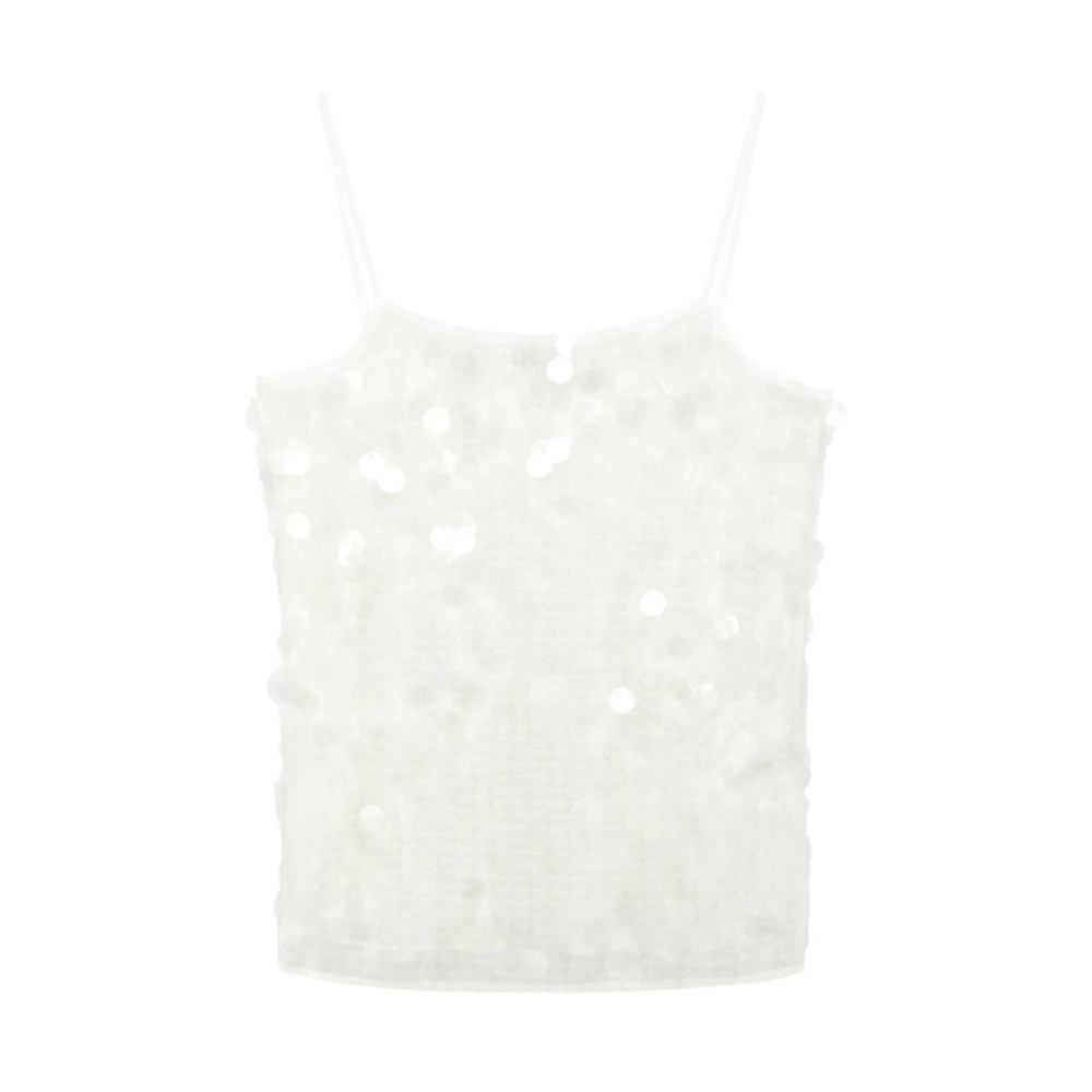 Marella Women's White Sleeveless Tops