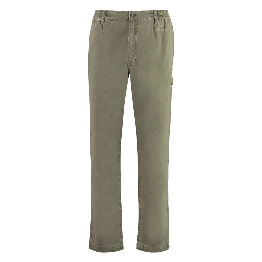 Moschino Katoenen broek met zakken Green Heren