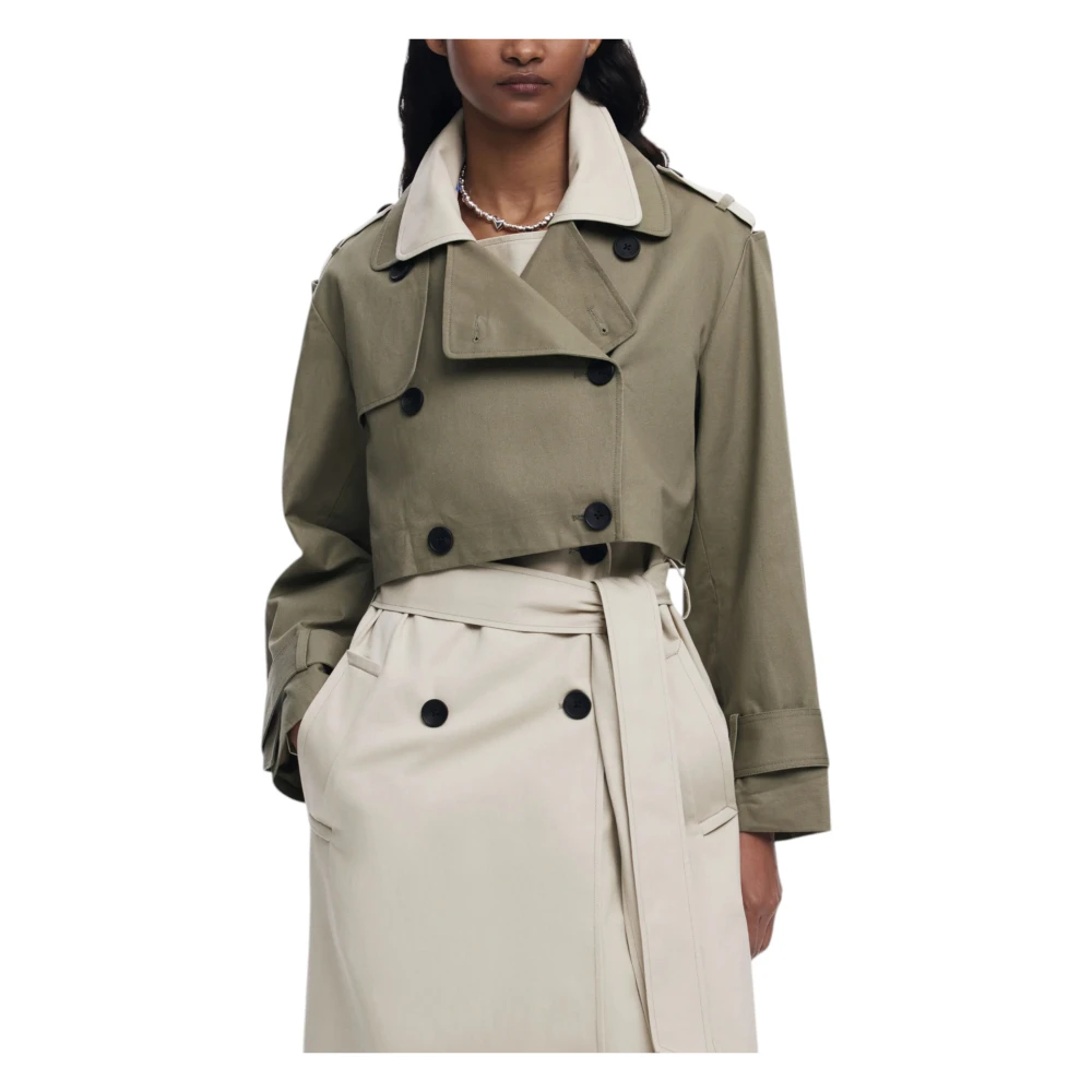 Desigual Katoenen Dames Parka en Trenchcoat Multicolor Dames