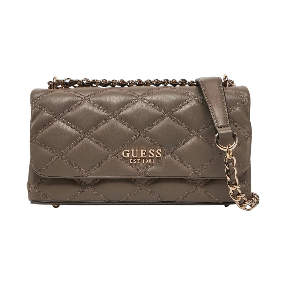 Guess Women's Brown Tamsin Shoulder Bag - Shoulder Bags - One Size - Bags