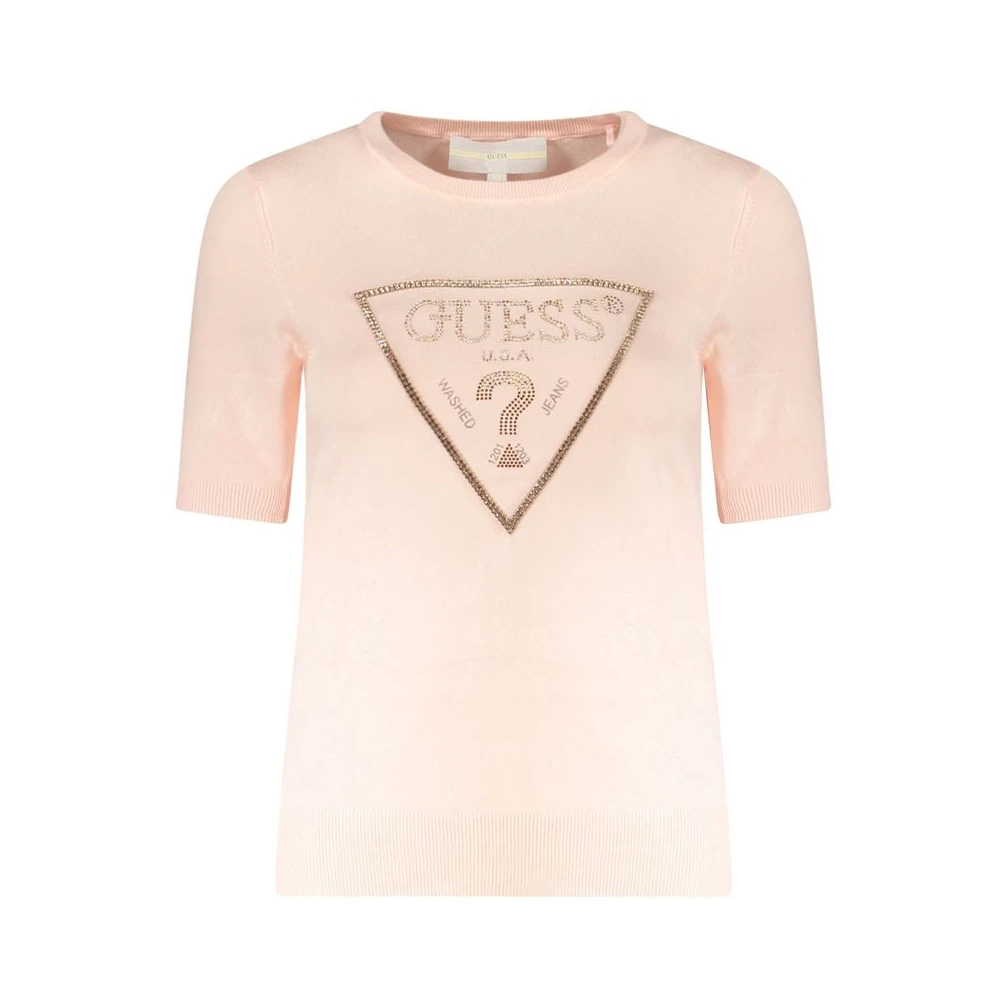 Guess Women's Pink Rosa Viscosa Sweater