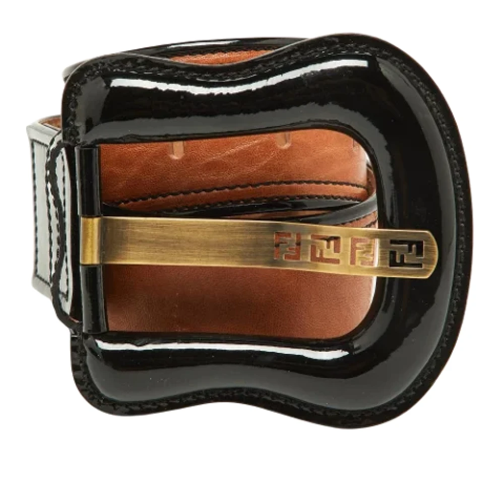 Fendi Vintage Pre-owned Leather belts Black Dames