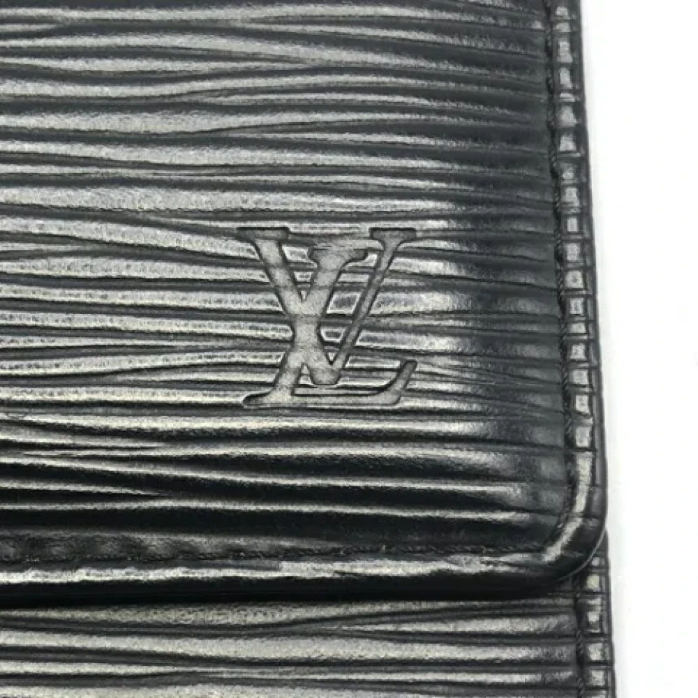 Louis Vuitton Vintage Pre-owned Leather key-holders Black Dames