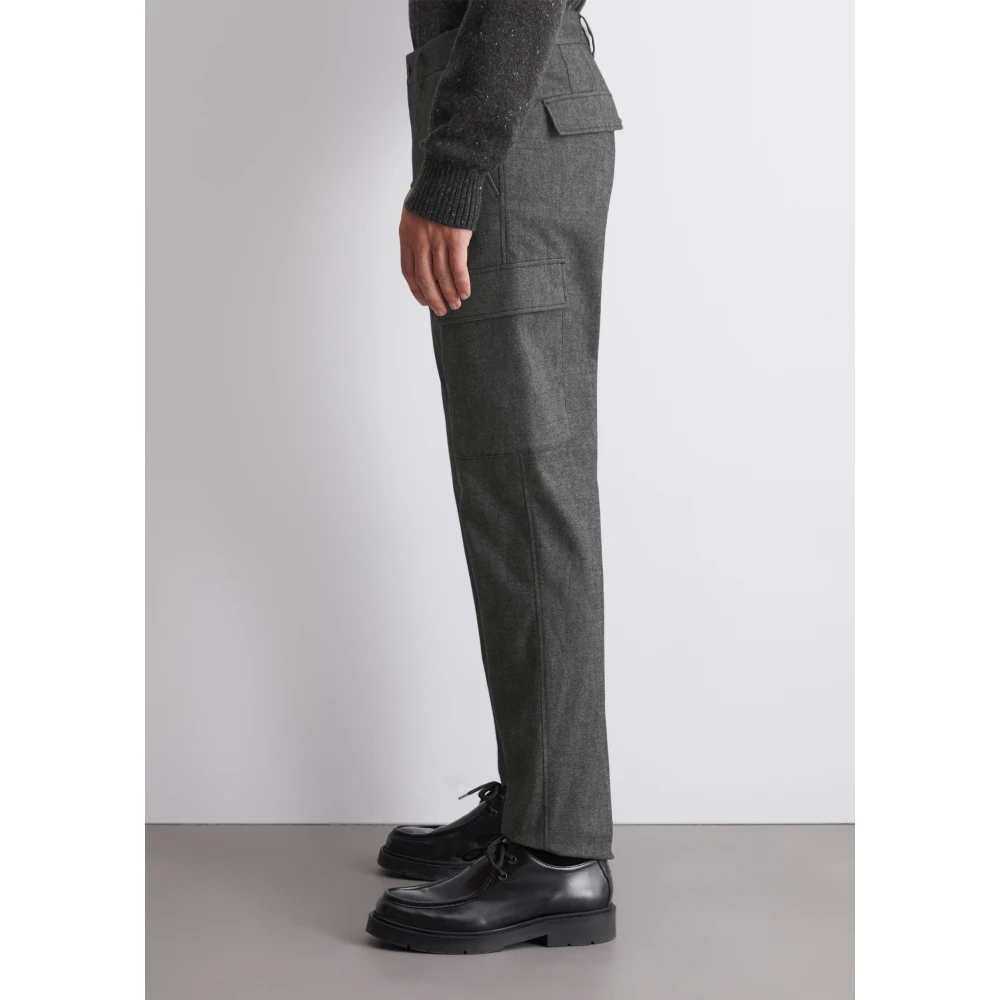 Marc O'Polo Cargo broek model Osby Cargo tapered Gray Heren