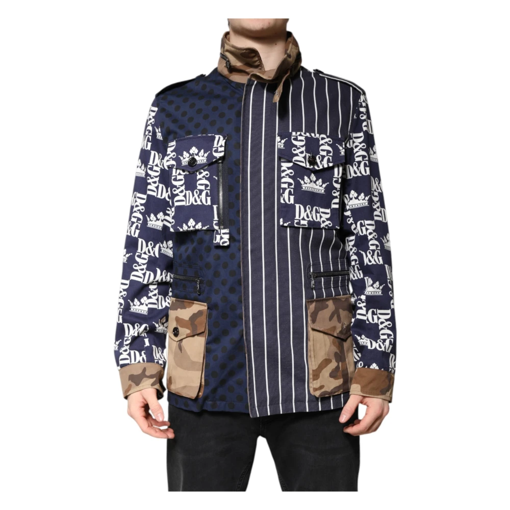 Dolce & Gabbana Multicolor Light Jackets, Male, L, Full Zip Jacket