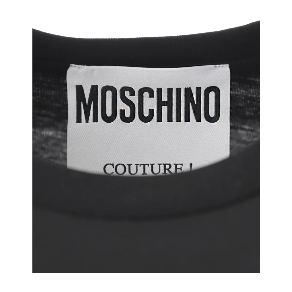 Moschino Biologisch Katoen Liefde Vertrouwen T-shirt Black Heren