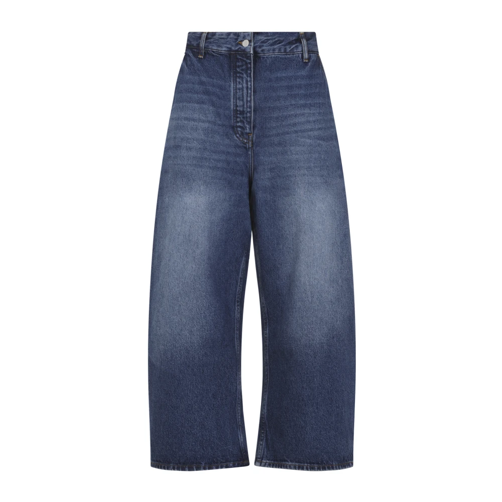 Studio Nicholson Women's Blue Loose Fit Jeans, 2XS, Chalco Denim Pant
