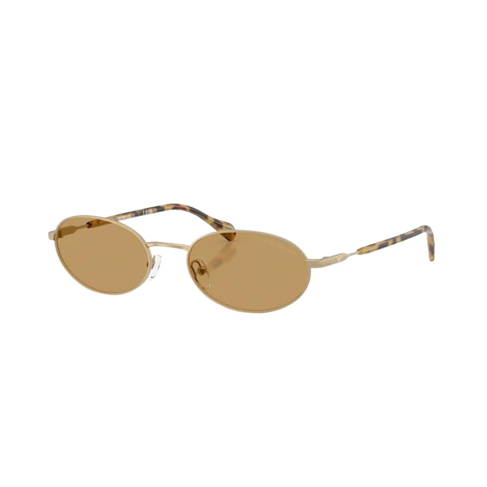 Emporio Armani , Matte Pale Gold Sunglasses Brown lenses, EA2175 300273, Mojo Glasses - Image 4