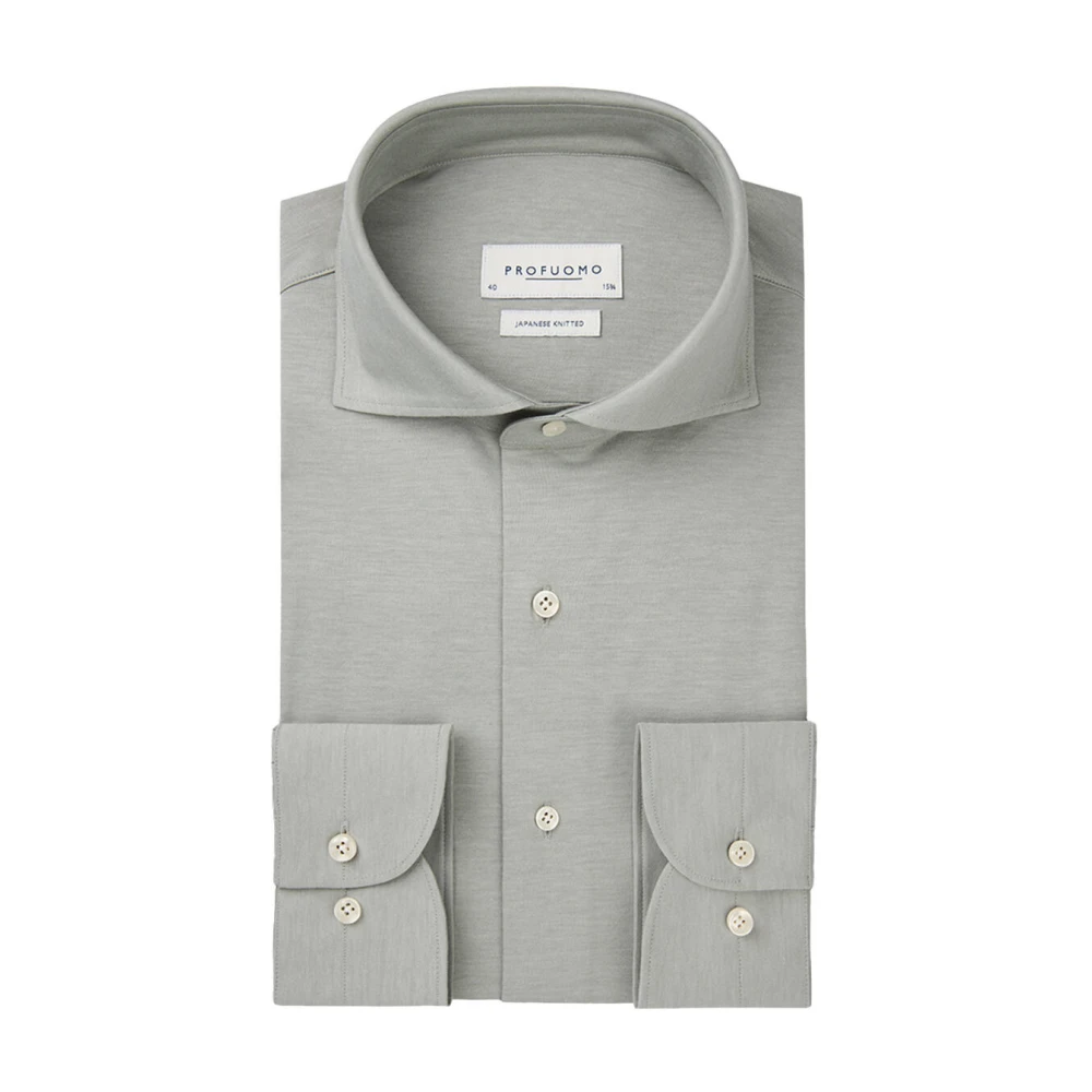 Profuomo Groene X-Cutaway Overhemd Green Heren