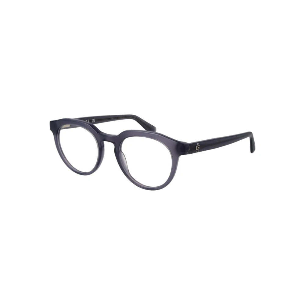 Guess Men's Gray Round Acetate Optical Frames