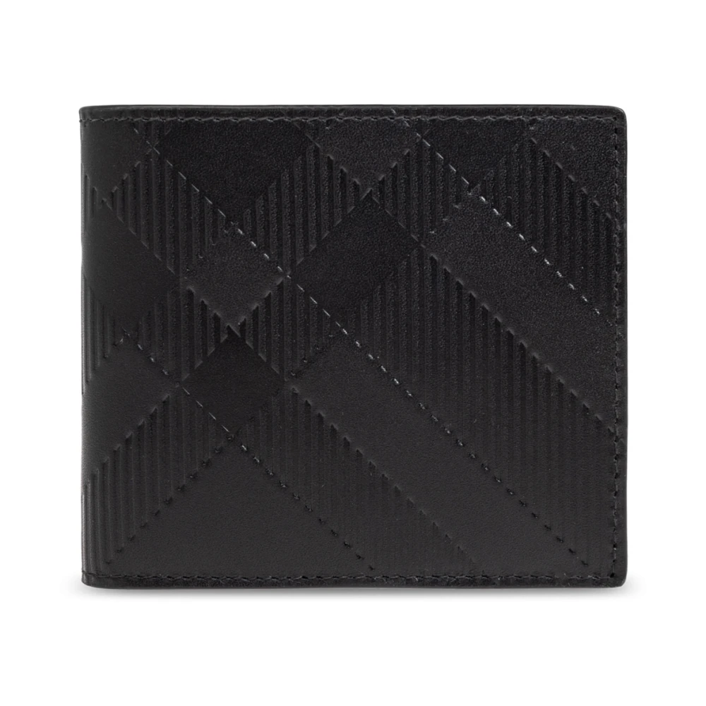 Burberry Leren portemonnee Black Dames