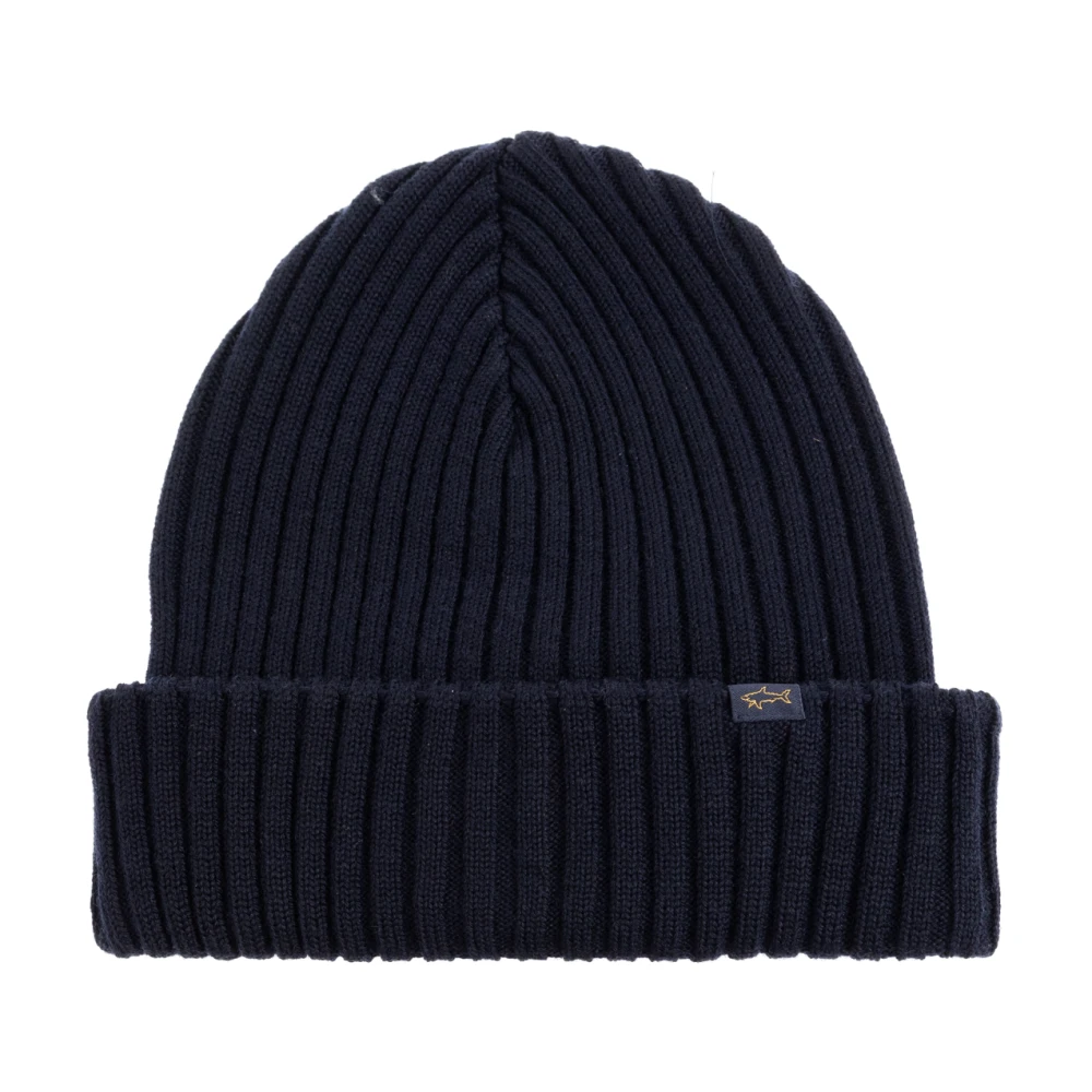 Paul & Shark Blue Accessories, Male, One Size, Wool Beanie