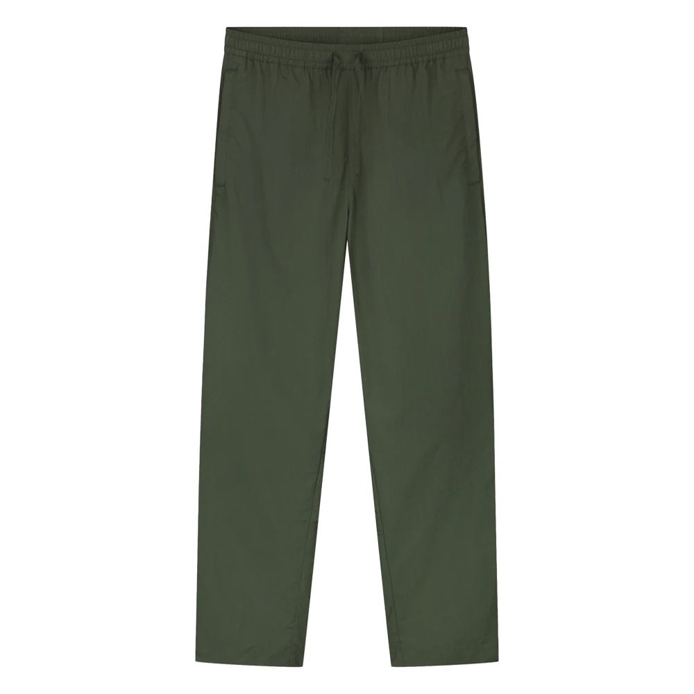 Olaf Hussein Crinkle Nylon Track Broek Groen Green Heren
