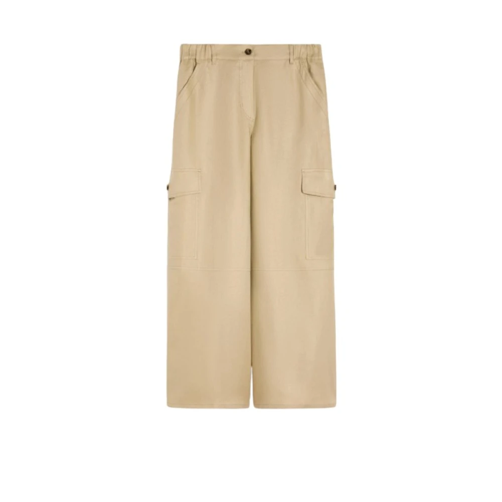 Weekend Max Mara Vrouw Beige Broeken Dames, 2XS, Weekend Broeken