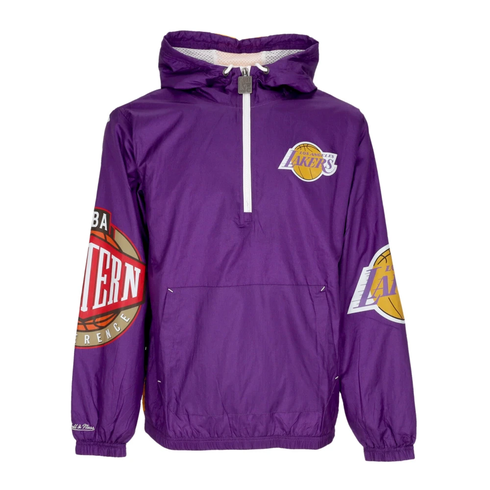 Mitchell & Ness Los Angeles Lakers Windbreaker Anorak Purple Heren