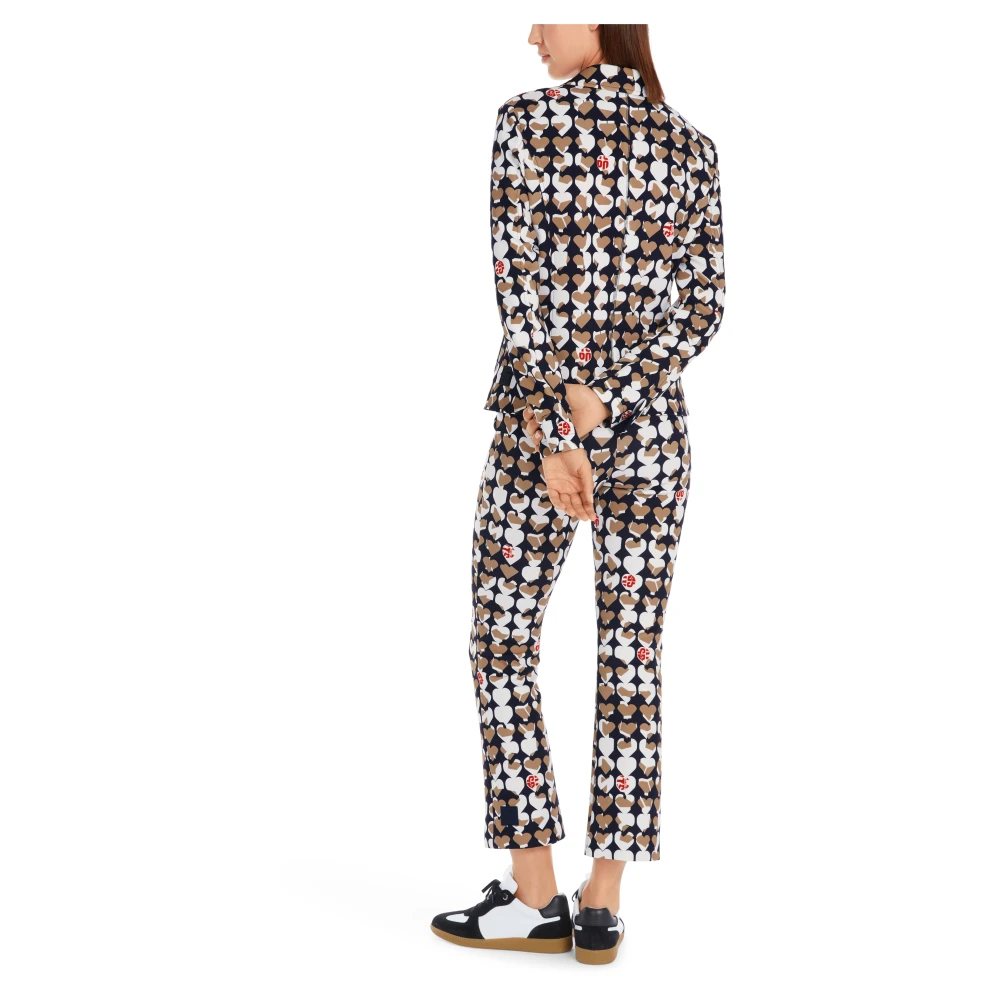 Marc Cain Gedrukte Scuba Jersey Blazer Multicolor Dames