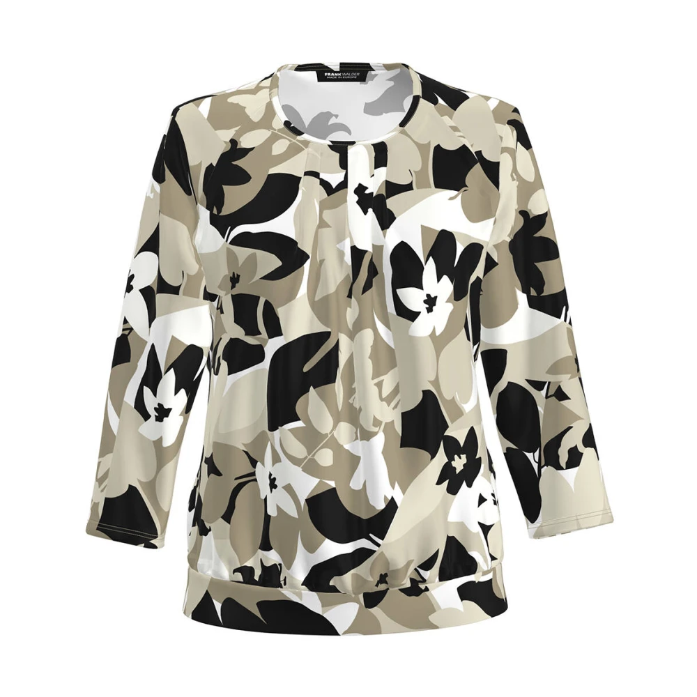 Frank Walder Lange Mouw Blouse Shirt Multicolor Dames