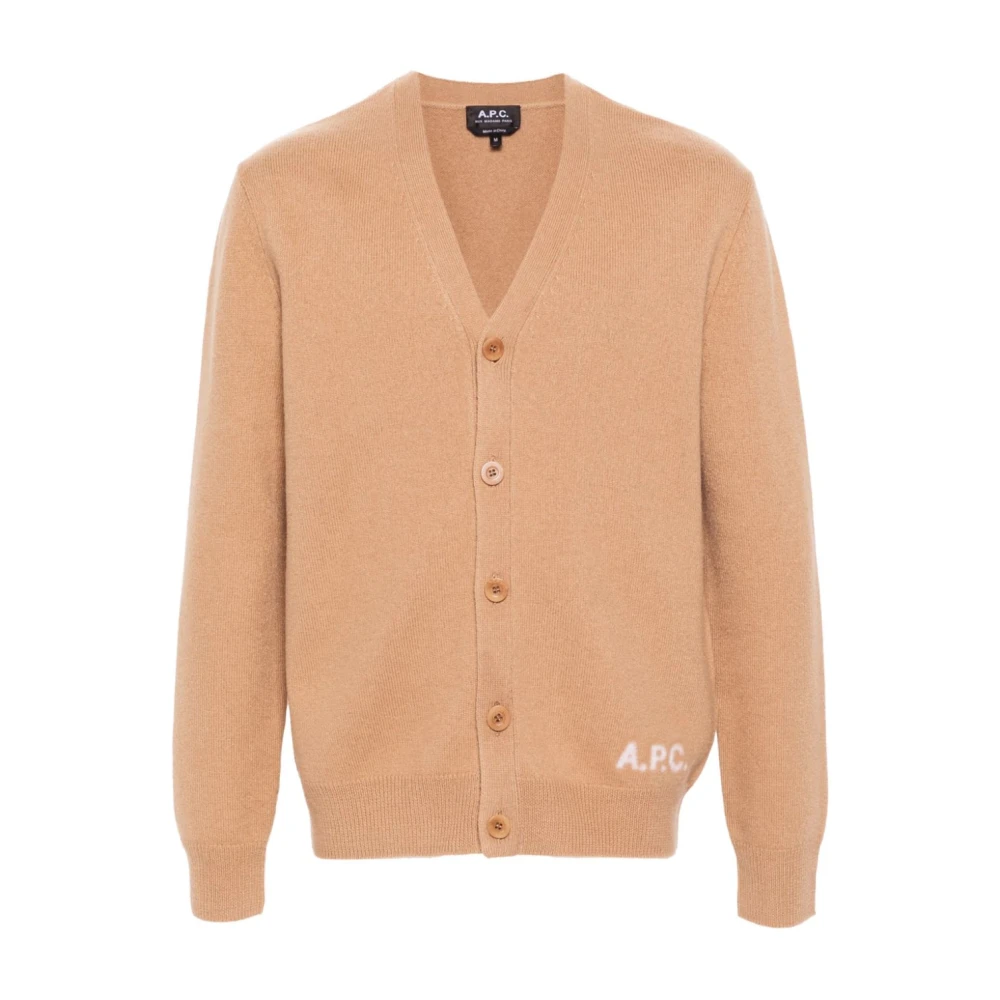 A.p.c. Uomo Marrone Cardigan Kenny Cammello