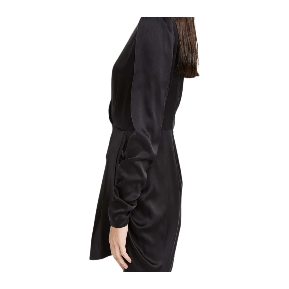 Zimmermann Zwart Gedrapeerd Mini Jurk Black Dames