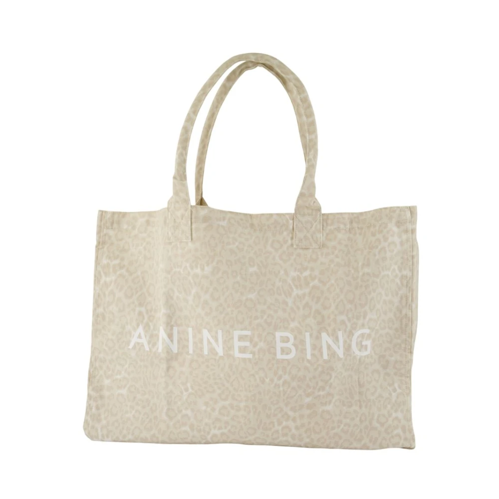 Anine Bing Women's Beige Shopping Bags, One Size, Leo Shopper Bag