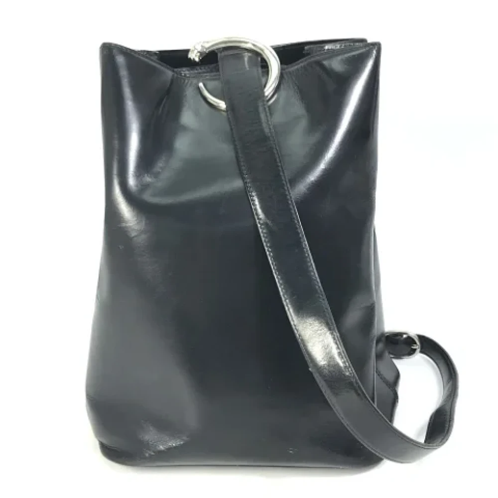 Cartier Vintage Pre-owned Leather shoulder-bags Black Dames