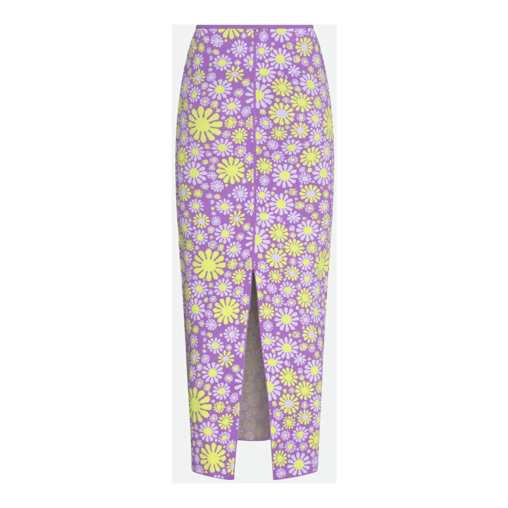 SPORTMAX Paarse Geruite Rok Purple Dames