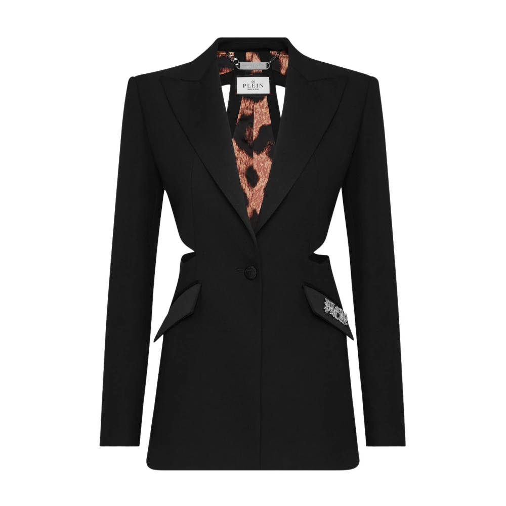 Philipp Plein Stijlvolle Blazer met Uniek Ontwerp Black Dames