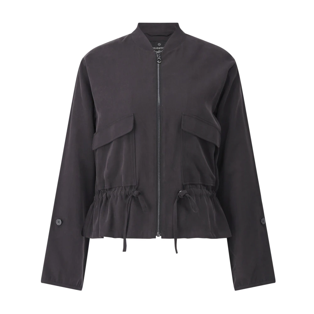 Milestone Safari Style Blouson met Taille Cinching Black Dames