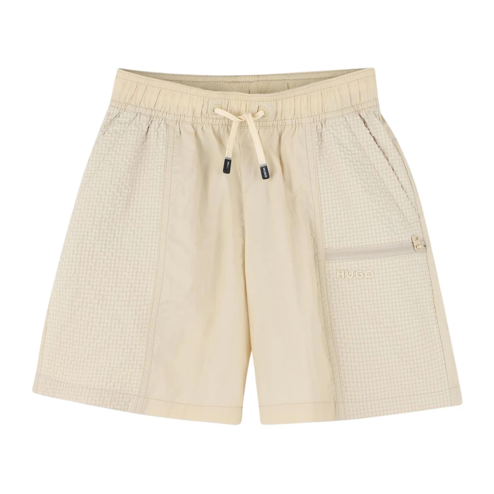 Hugo Boss Beige Shorts med Elastisk Midja Beige, Pojke