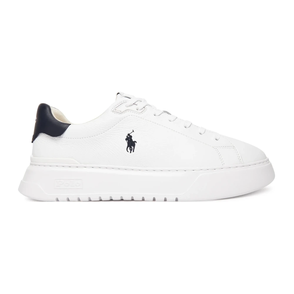 Polo Ralph Lauren Men's White Sneakers,, Sneaker Rl Court Size 7 Uk