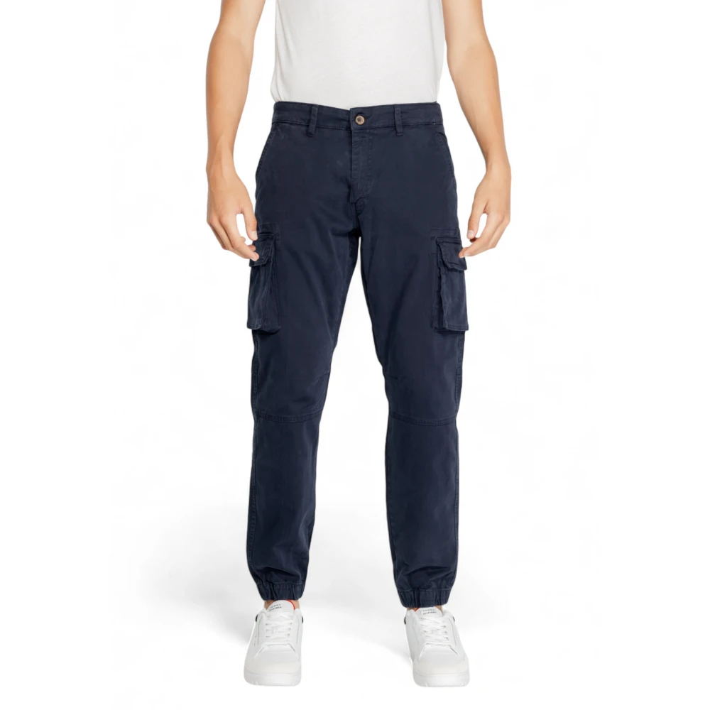GAS Heren Gym Flap Broek Blue Heren