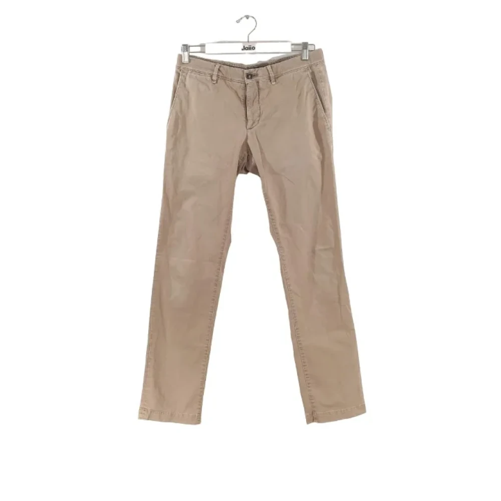 Moncler Pre-owned Cotton bottoms Brown Heren