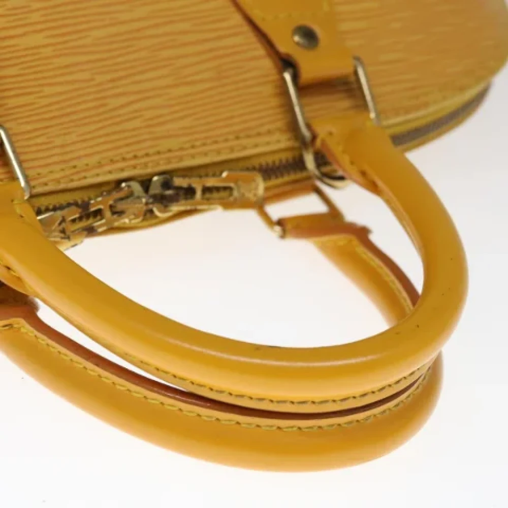 Louis Vuitton Vintage Pre-owned Leather louis-vuitton-bags Yellow Dames