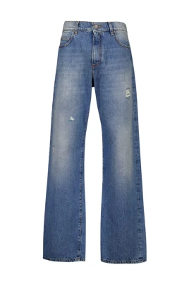 Vintage Loose-Fit Blå Denim Jeans