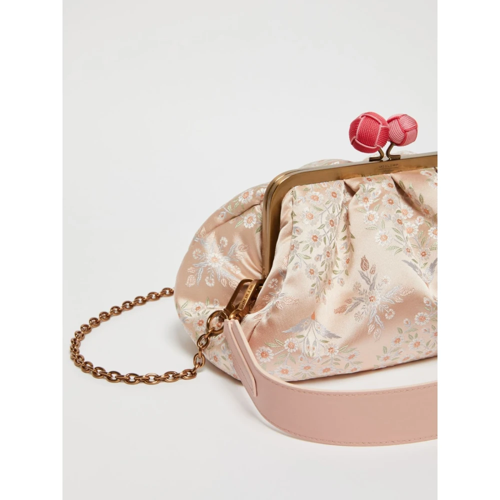 Max Mara Weekend Zijden Pasticcino Schoudertas Ornament Pink Dames