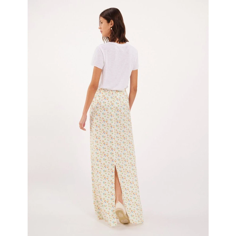 Ines De La Fressange Paris Bloemen Lange Rok Elegant Chic Multicolor Dames