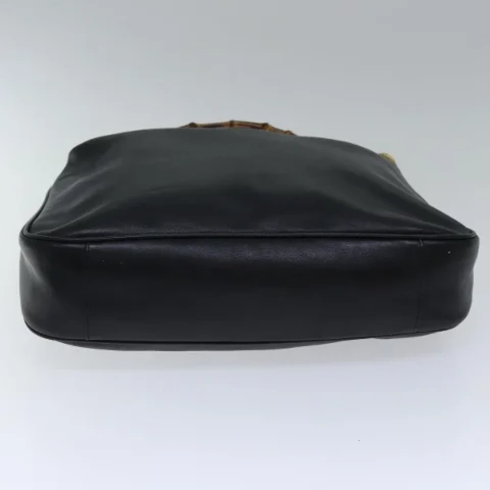 Gucci Vintage Pre-owned Leather handbags Black Dames