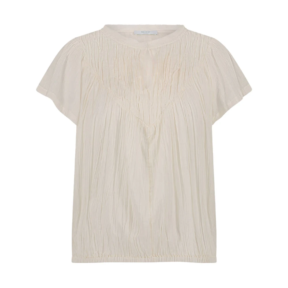 By-Bar Korte Mouw Olav Blouse White Dames